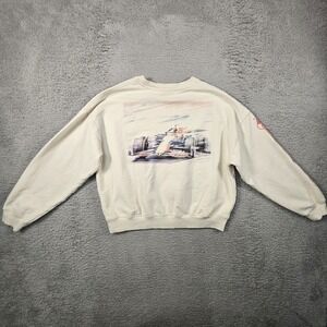 American Eagle Oracle Red Bull Racing Sweatshirt S Cream F1 Graphic AE Rare Max